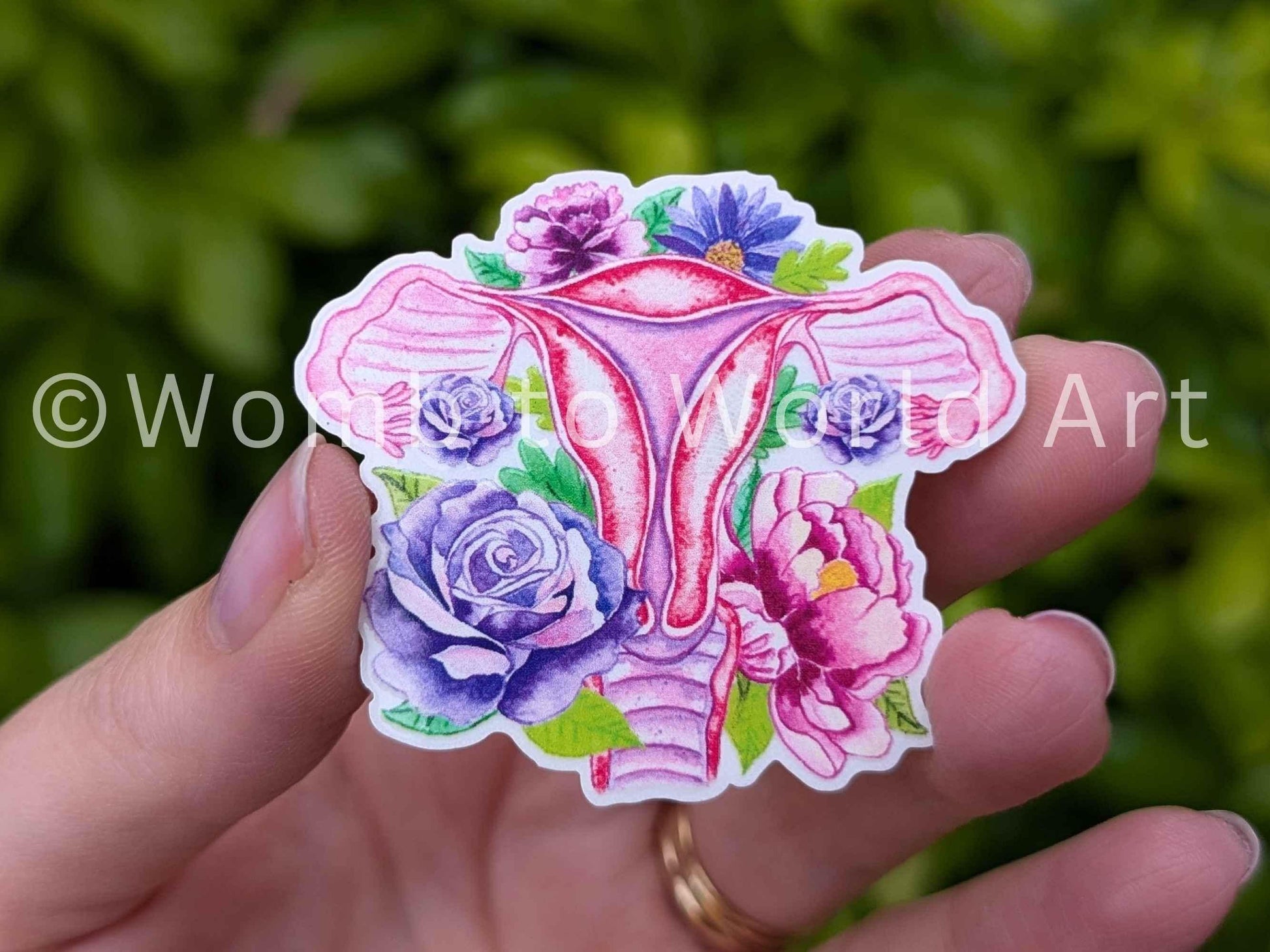 Uterus art magnet