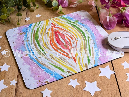 Yoni Art Mouse Mat | Midwife Desk Pad | Student Midwife Study Space | Womb Healer | Midwifery Gift | Vulva Art Birthkeeper