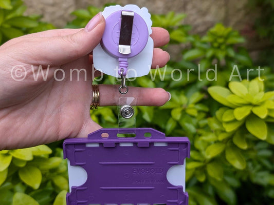 Breastfeeding Art Badge Reel: Lactation Consultant ID Holder