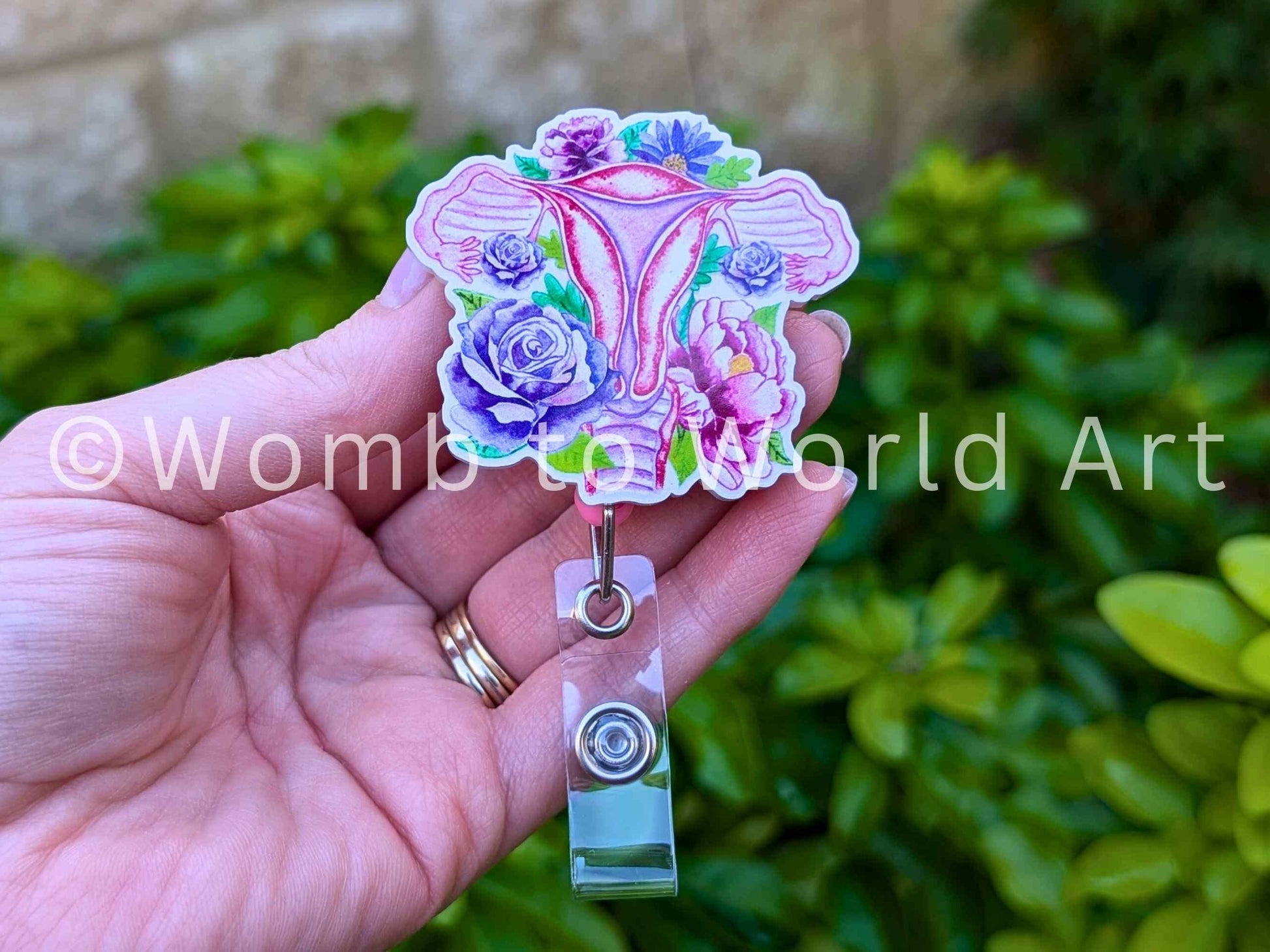 Uterus Badge Reel