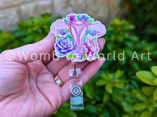 Uterus Badge Reel