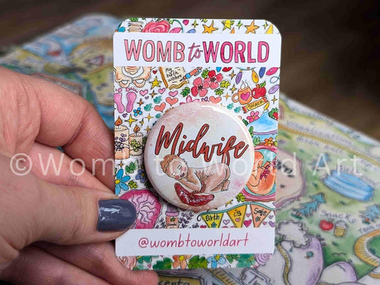 Midwife pin badge