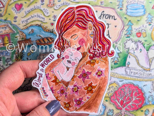Mother and Baby Sticker 10cm