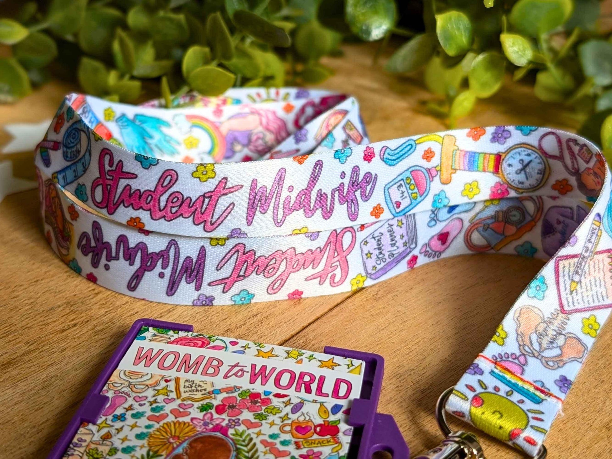 Student Midwife Lanyard Key Fob