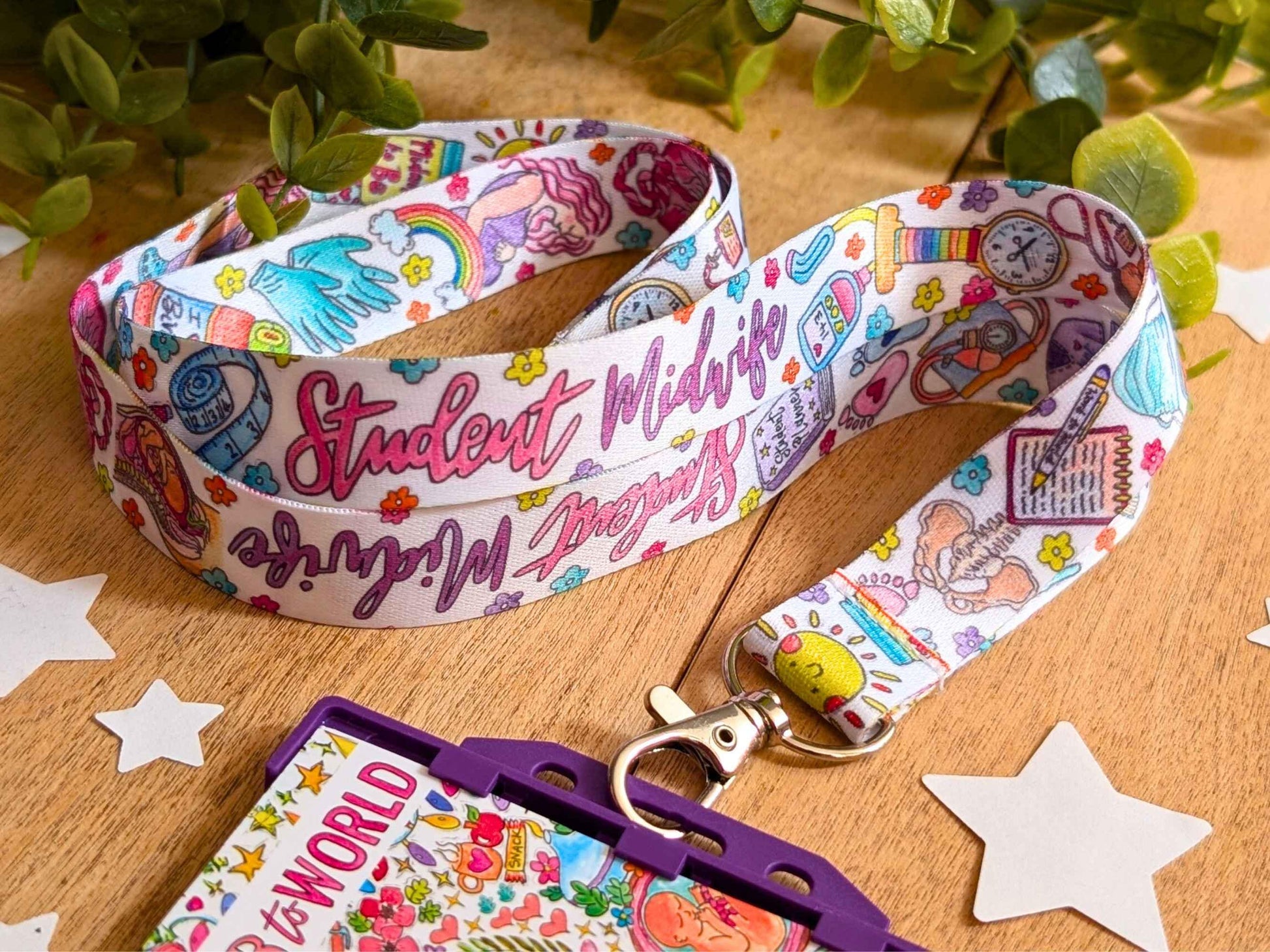 Student Midwife Lanyard Key Fob