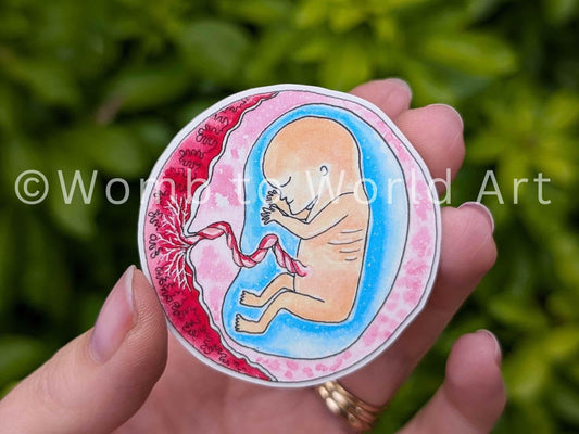 Pregnancy fridge magnet