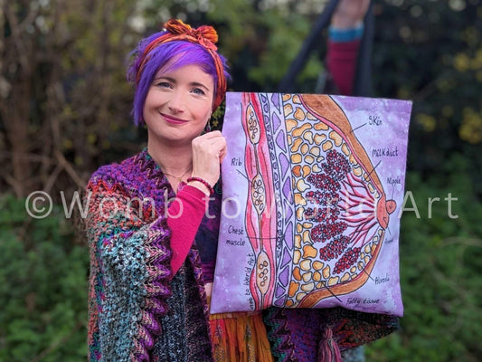 Breastfeeding Anatomy Tote Bag: IBCLC Lactation Consultant Gift