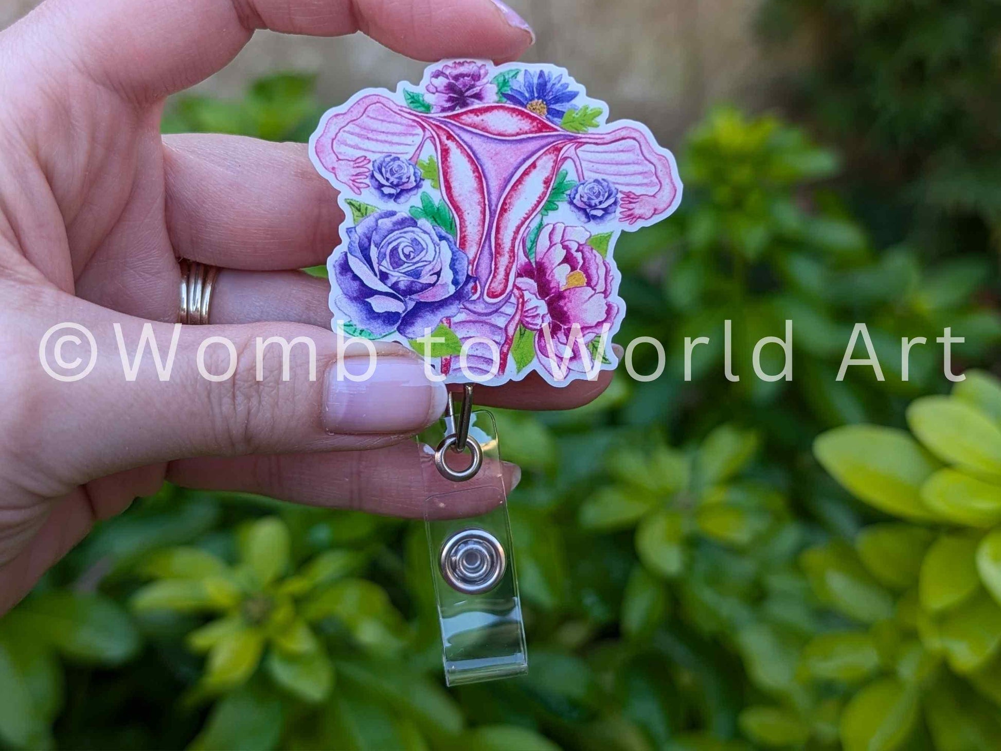 Uterus Badge Reel