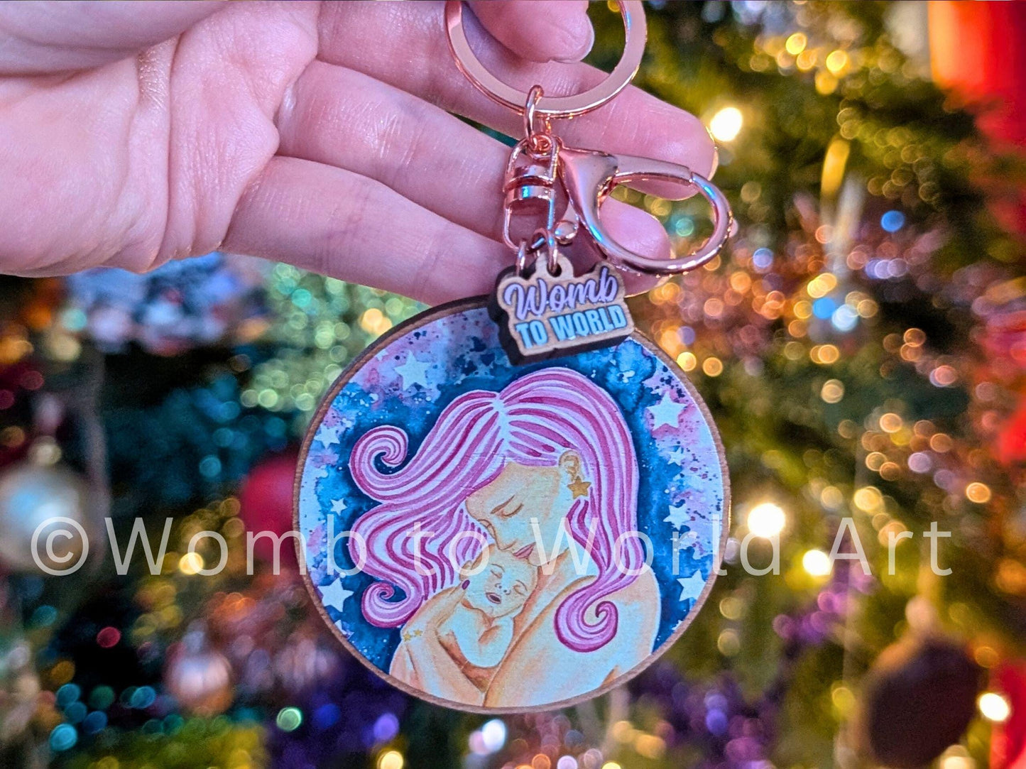 Mother and Baby Keyring
