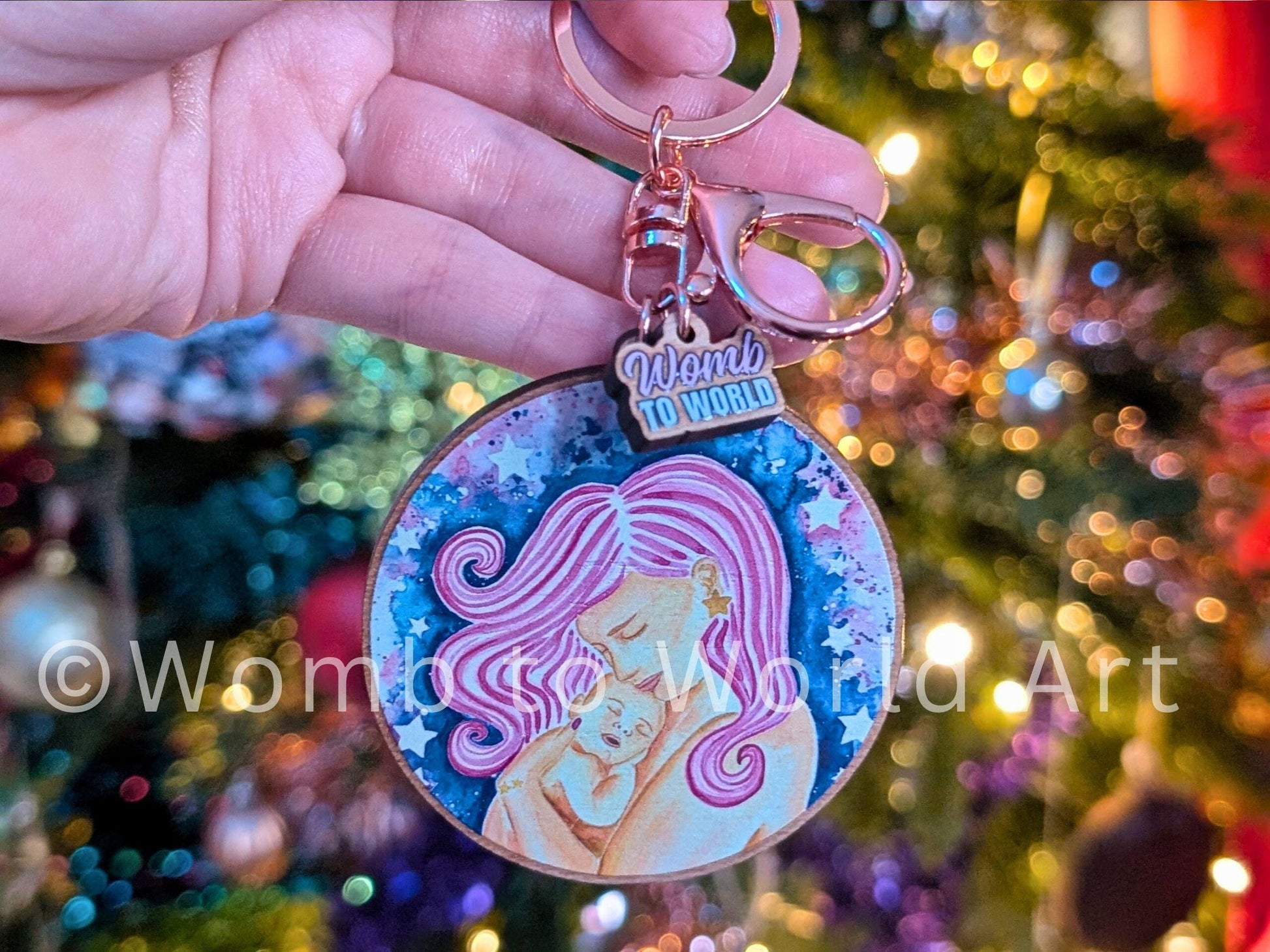 Mother and Baby Keyring