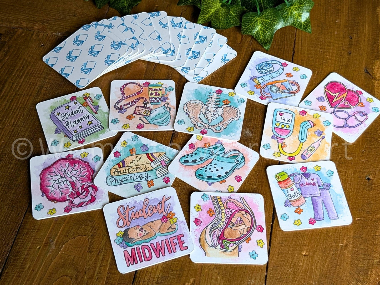 Student Midwife Memory Match Card Game | Maternity | Student Midwife Stocking Fillers Gift
