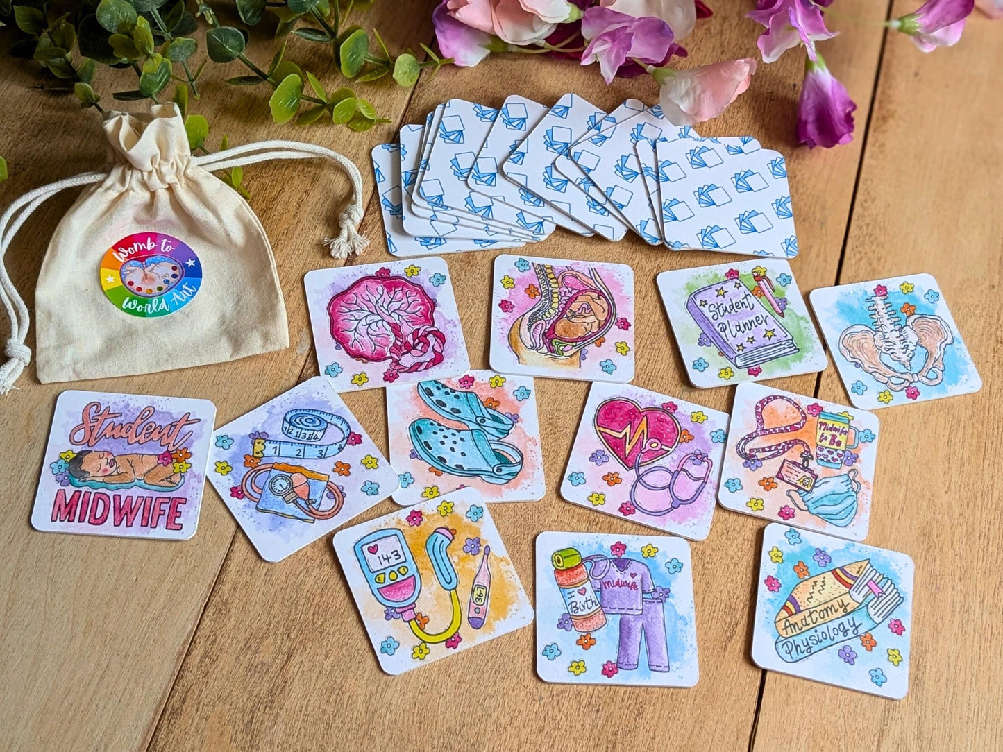Student Midwife Memory Match Card Game | Maternity | Student Midwife Stocking Fillers Gift
