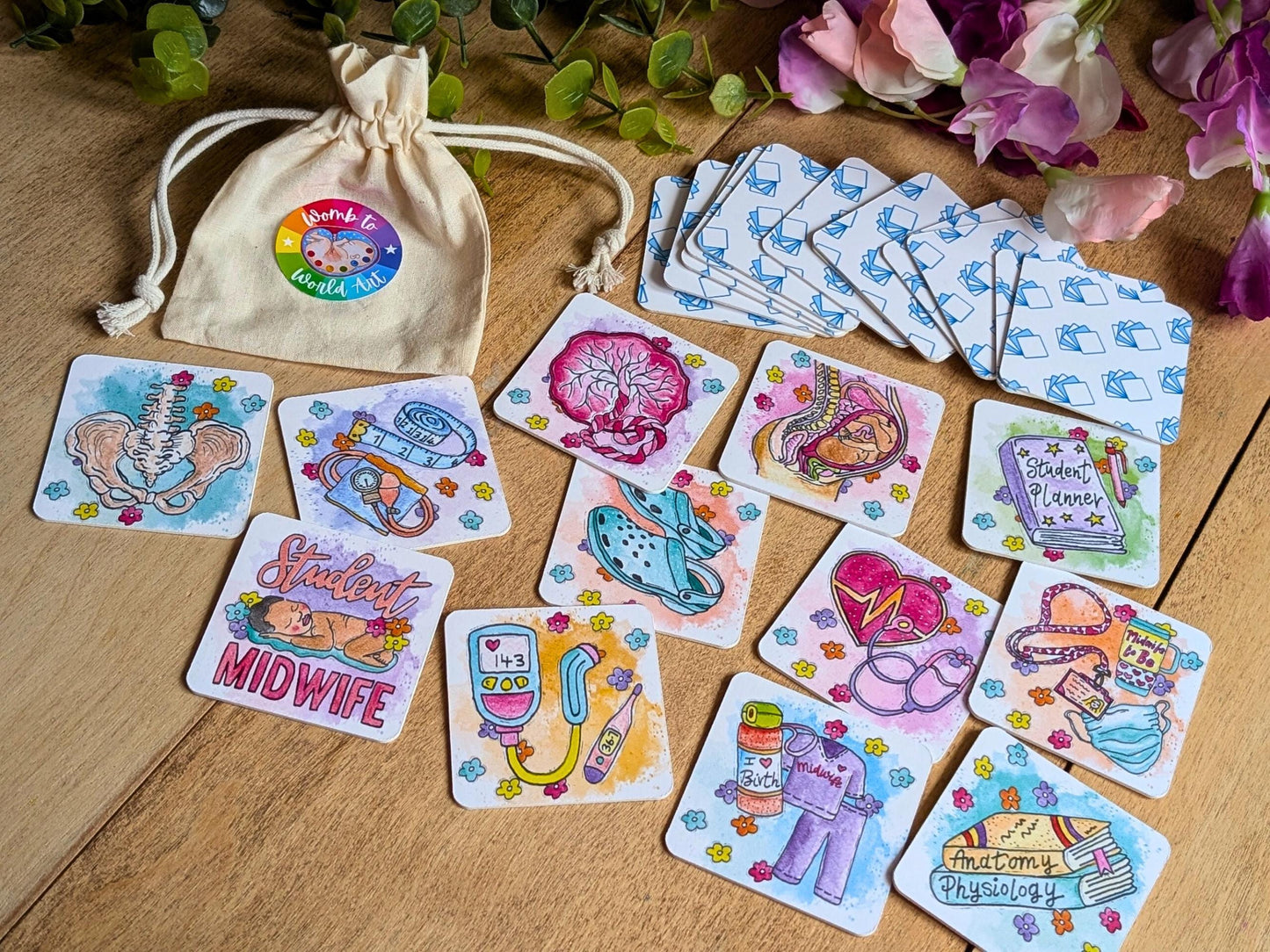 Student Midwife Memory Match Card Game | Maternity | Student Midwife Stocking Fillers Gift