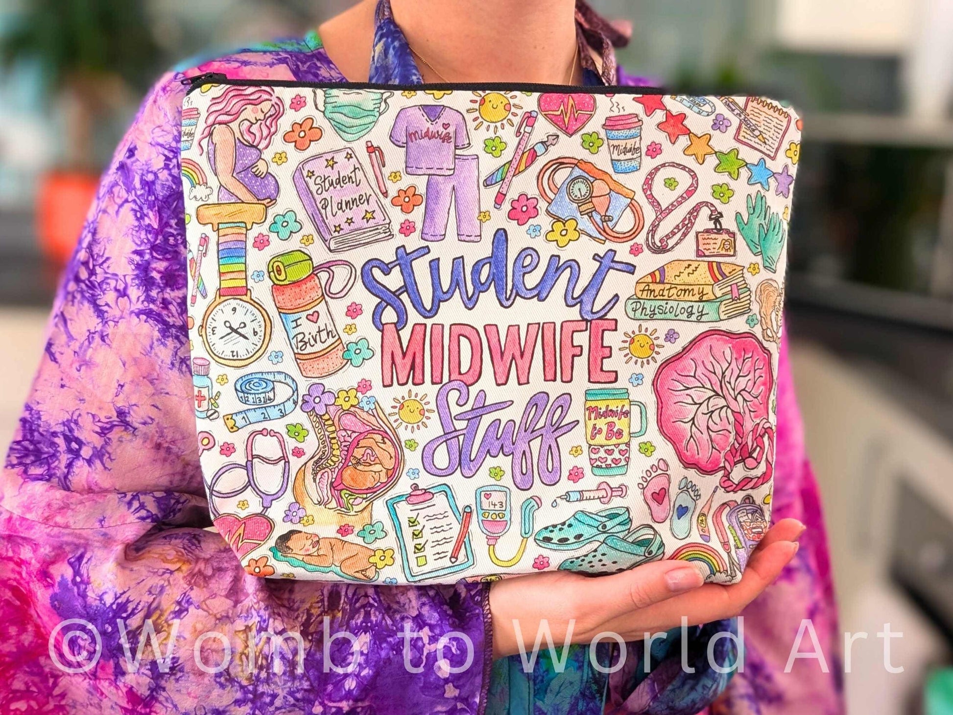 Student Midwife Wash Bag for Toiletries / Lunch