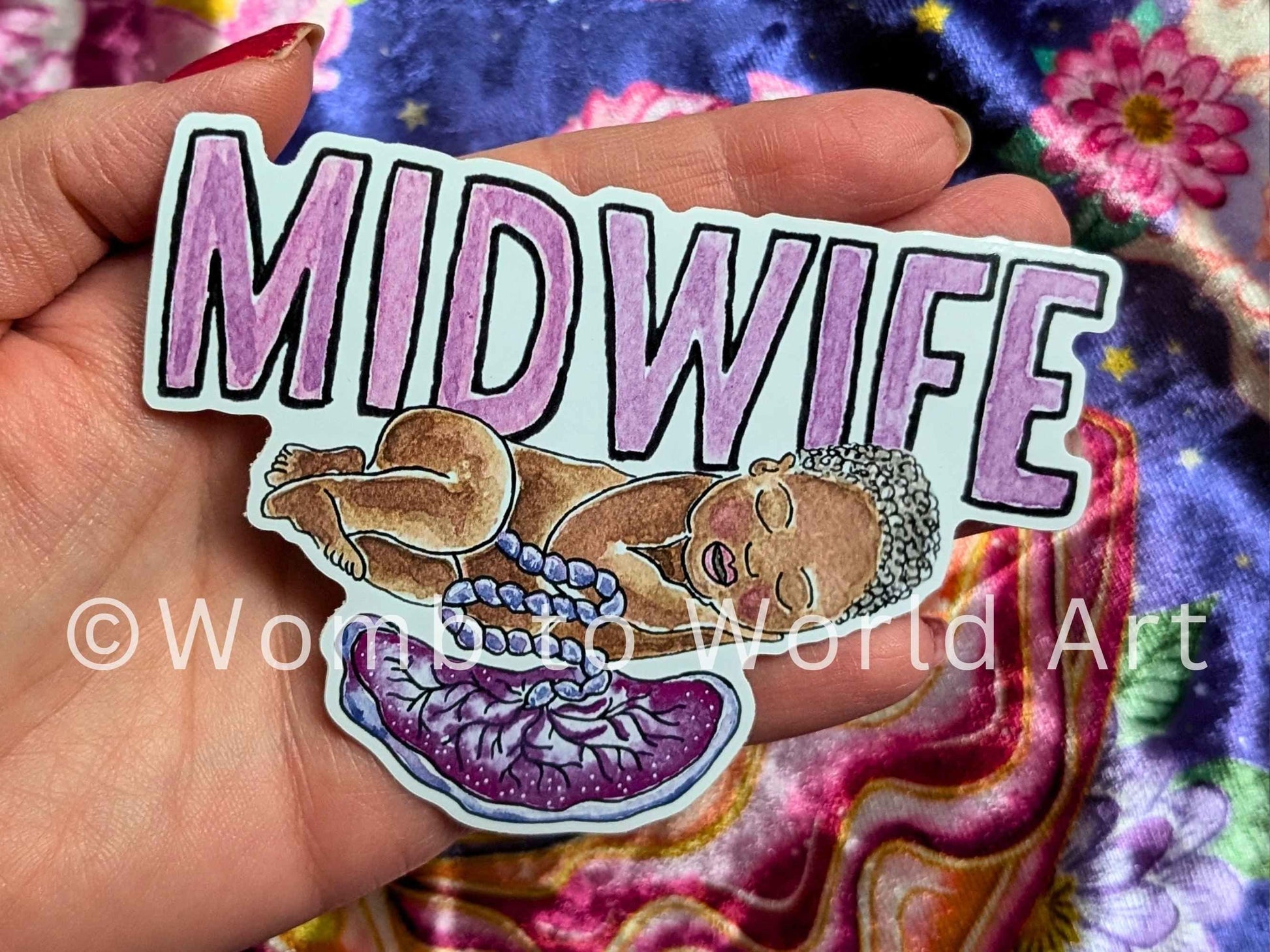 Midwife Sticker Vinyl 10cm