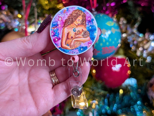 Breastfeeding Badge Reel | Lactation Consultant ID Card Badge Reel | IBCLC Badge Holder Peer Supporter