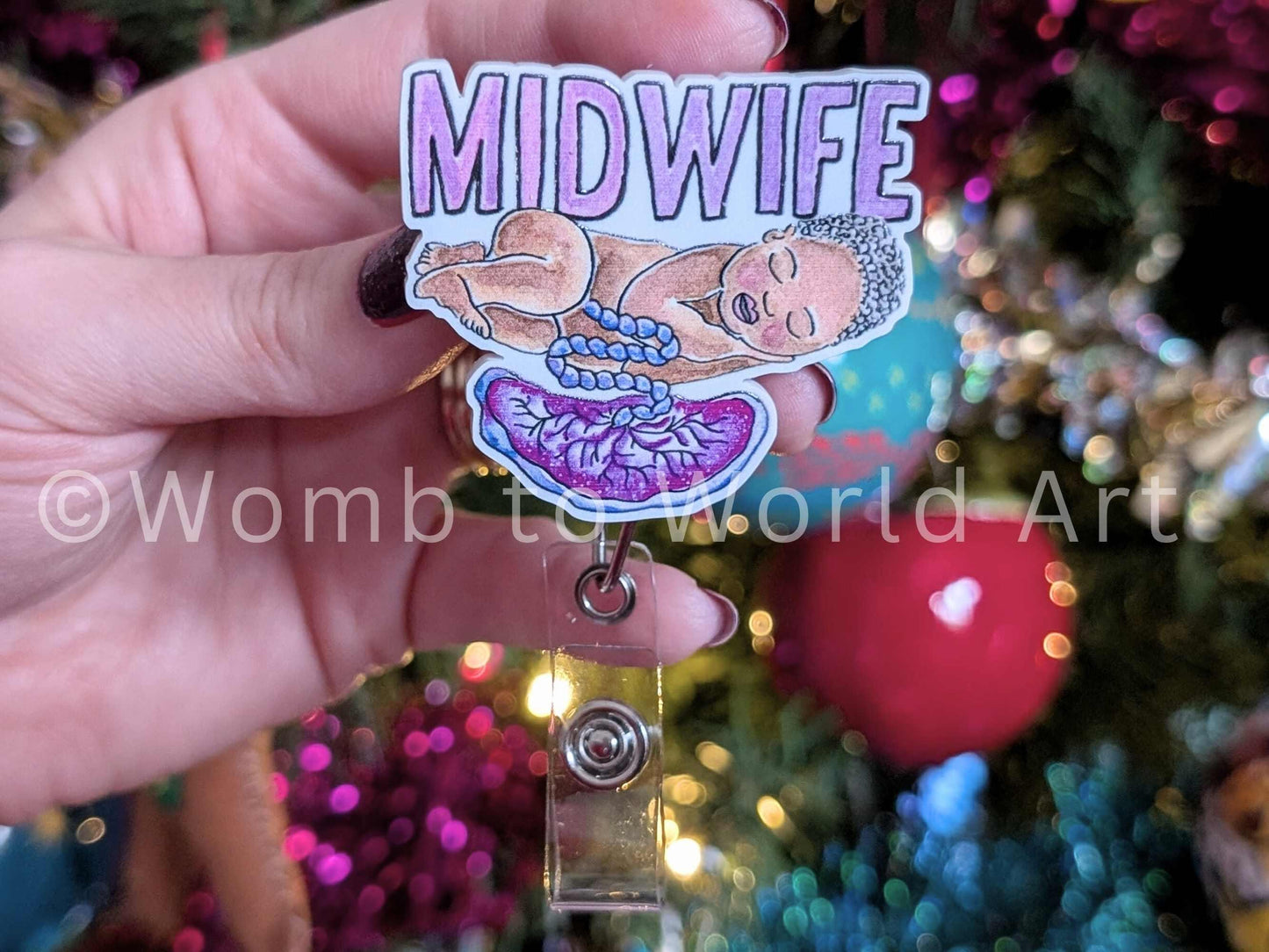Midwife Badge Reel