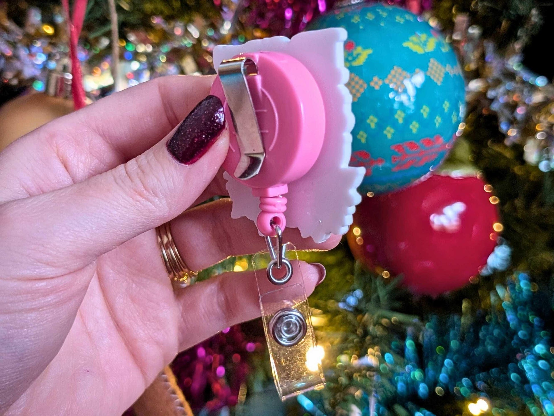 IBCLC Badge Reel: Watercolor Breast Art Lactation Consultant ID Holder