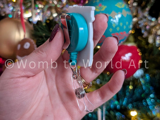 IBCLC Badge Reel: Breastfeeding Art ID Card Holder