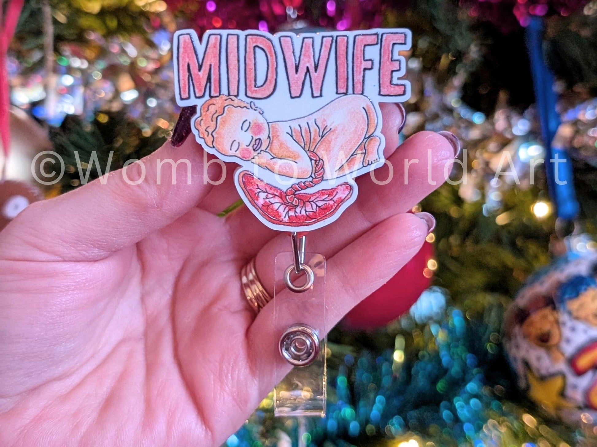 Midwife Badge Reel