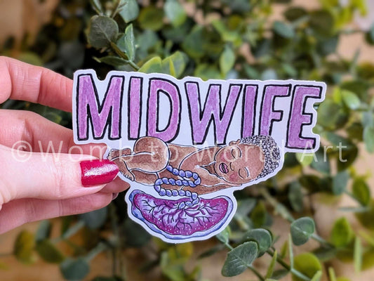 Midwife Sticker Vinyl 10cm