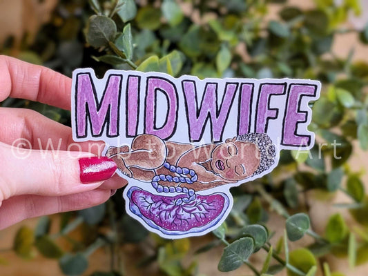 Midwife Sticker Vinyl 10cm