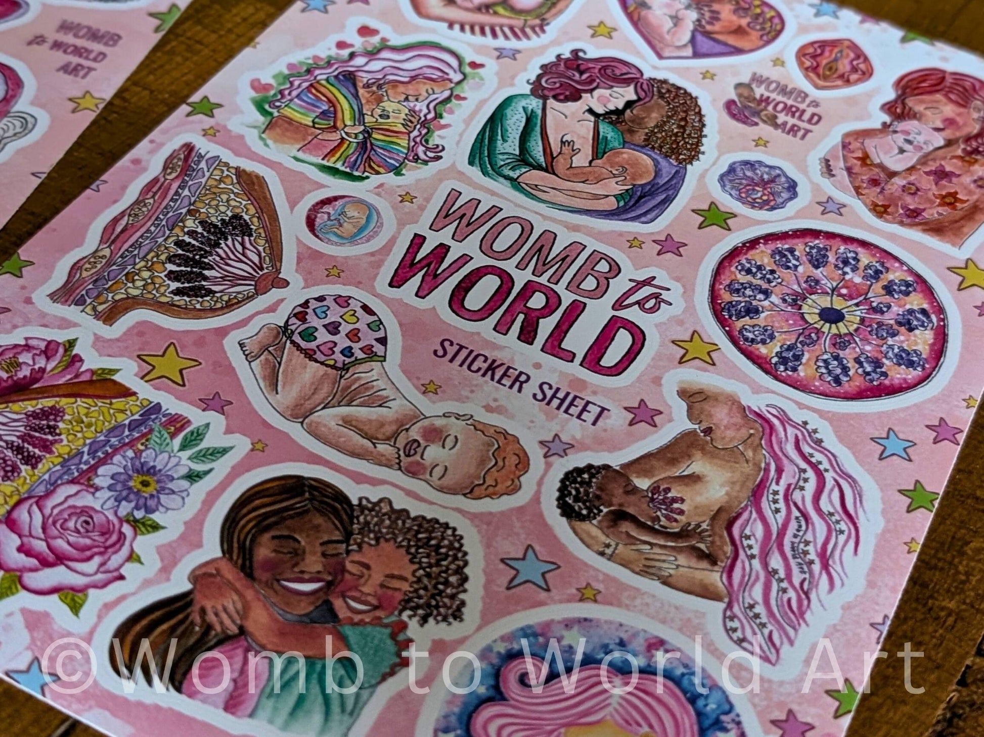 Birth Art Sticker Sheets 2 Pack