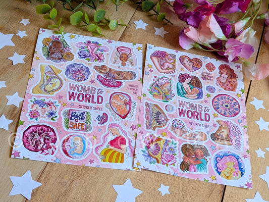 Birth Art Sticker Sheets 2 Pack