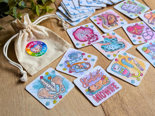 Student Midwife Memory Match Card Game | Maternity | Student Midwife Stocking Fillers Gift