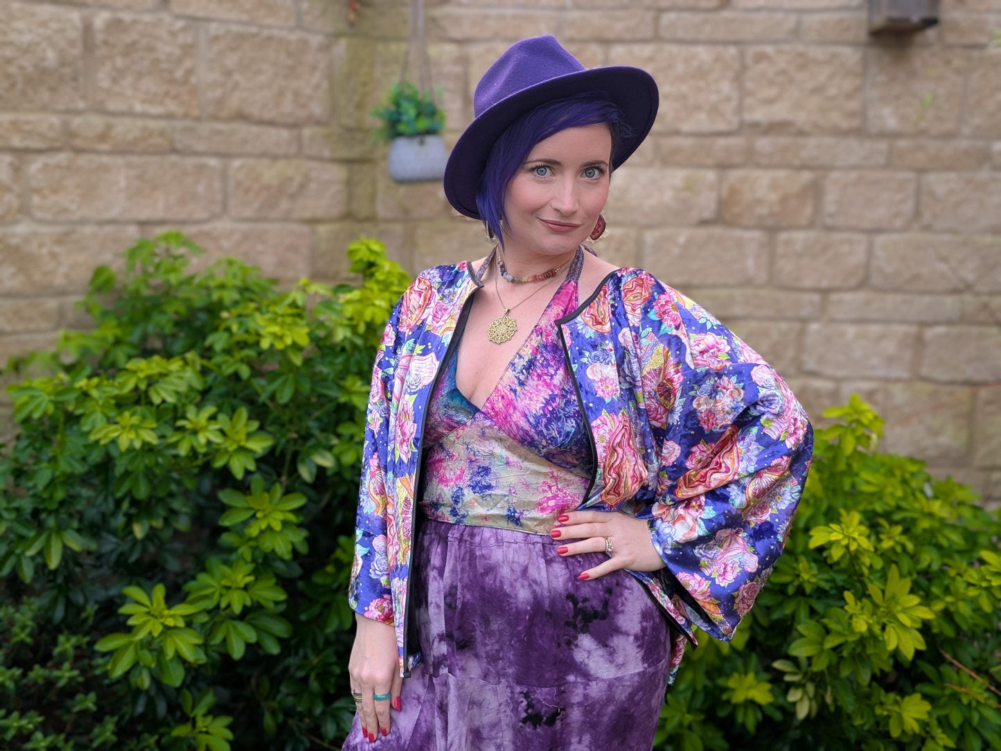 Yoni Art Kimono Top | Luxury Birth Worker Top | Midwife Gift | OBGYN | Doula | Womb Pelvis Breast