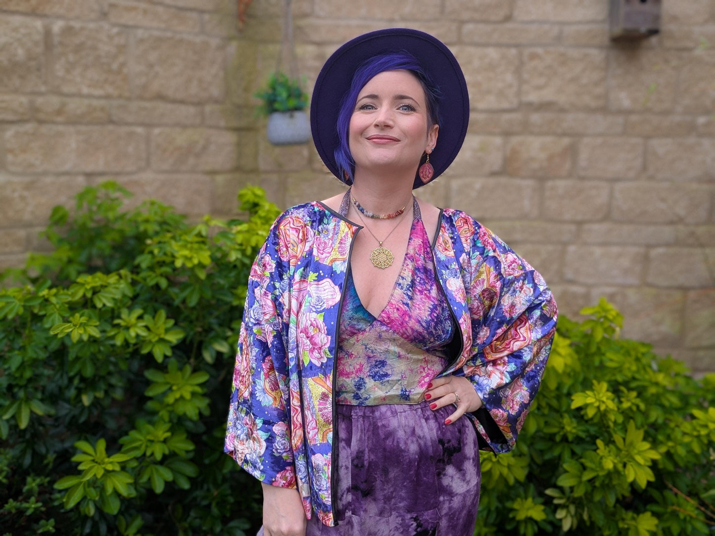 Yoni Art Kimono Top | Luxury Birth Worker Top | Midwife Gift | OBGYN | Doula | Womb Pelvis Breast