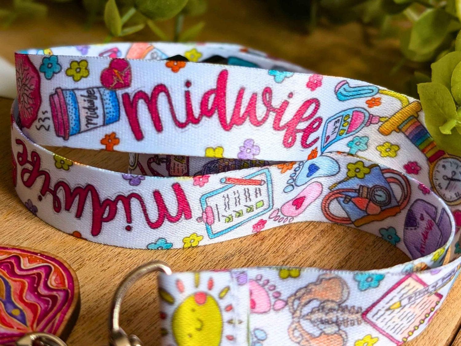 Midwife Lanyard Key Fob