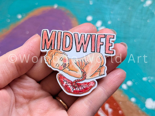 Fridge Magnet Midwife