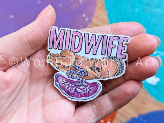 Fridge Magnet Midwife