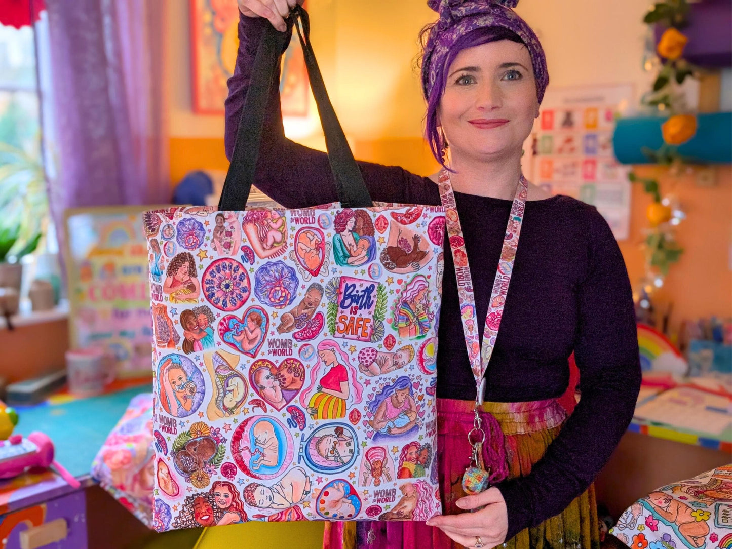 Birth Art Tote Bag