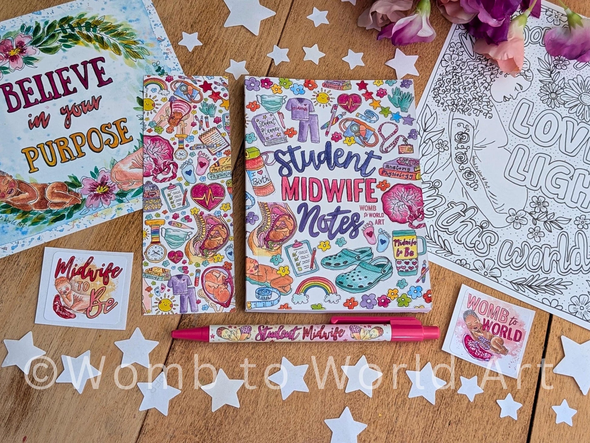 Student midwife stationery