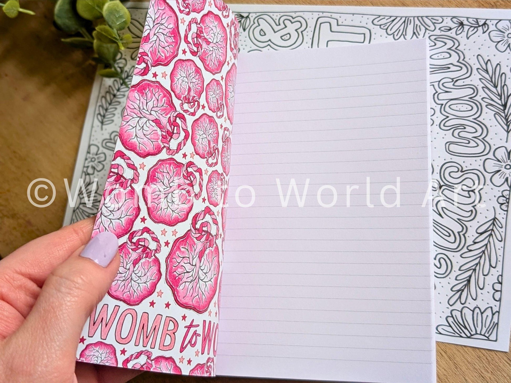 Student Midwife Placenta Notebook, Pen, Bookmark & Stickers