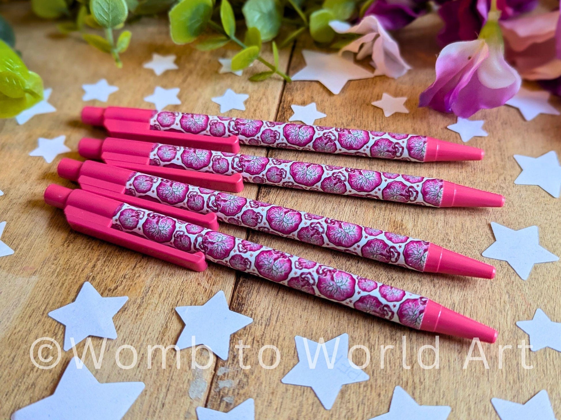 Placenta Pen Set and Bookmark | Midwifery Pen Set | Student Midwife Stationery | Doula Gift Ideas