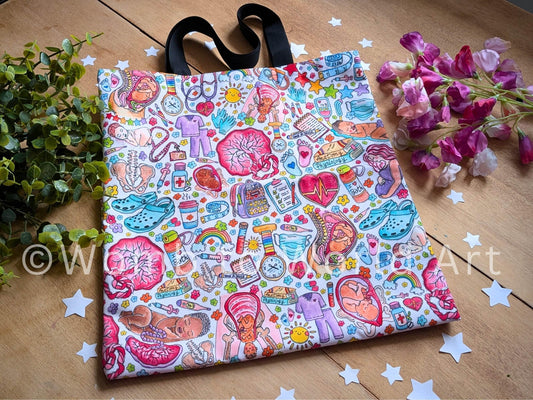 Maternity worker tote bag
