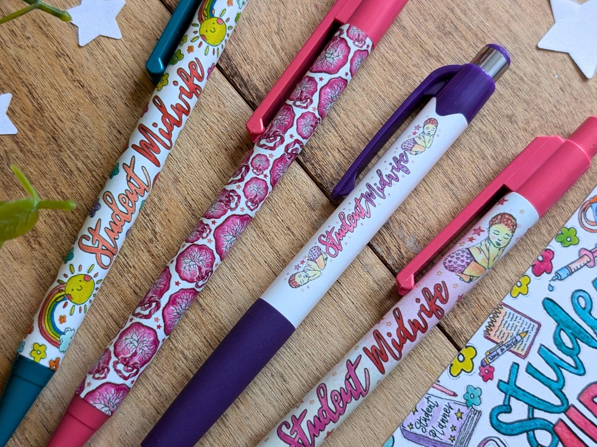 Student Midwife Pen Set + Bookmark