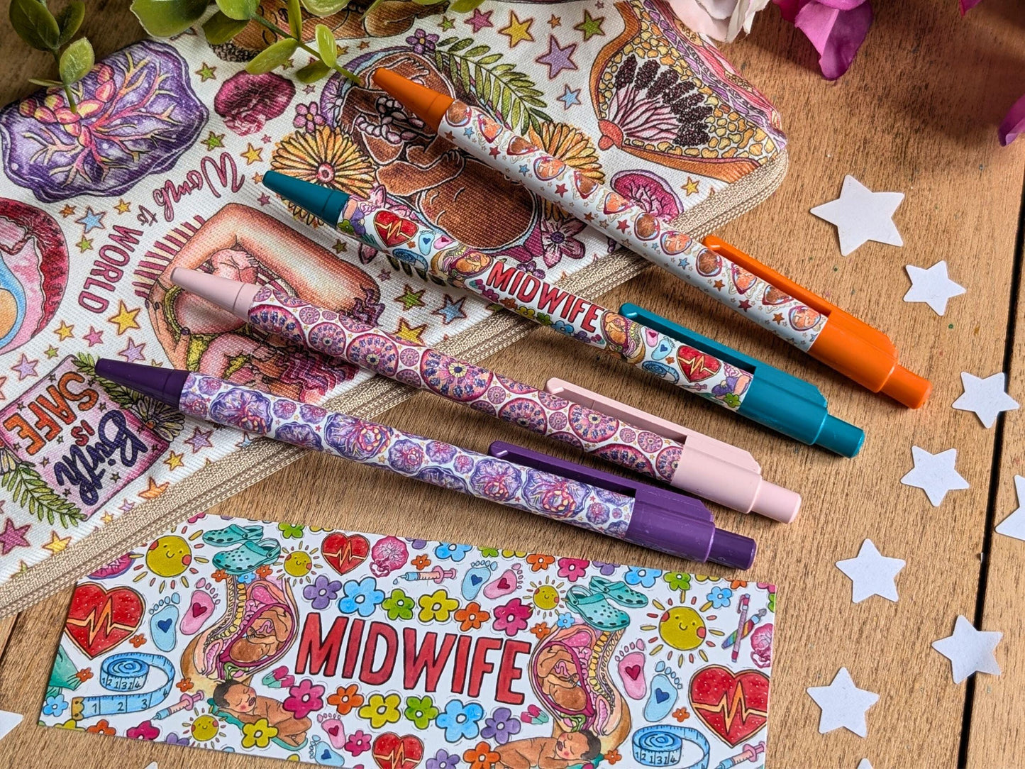 Midwife Pen Set + Bookmark
