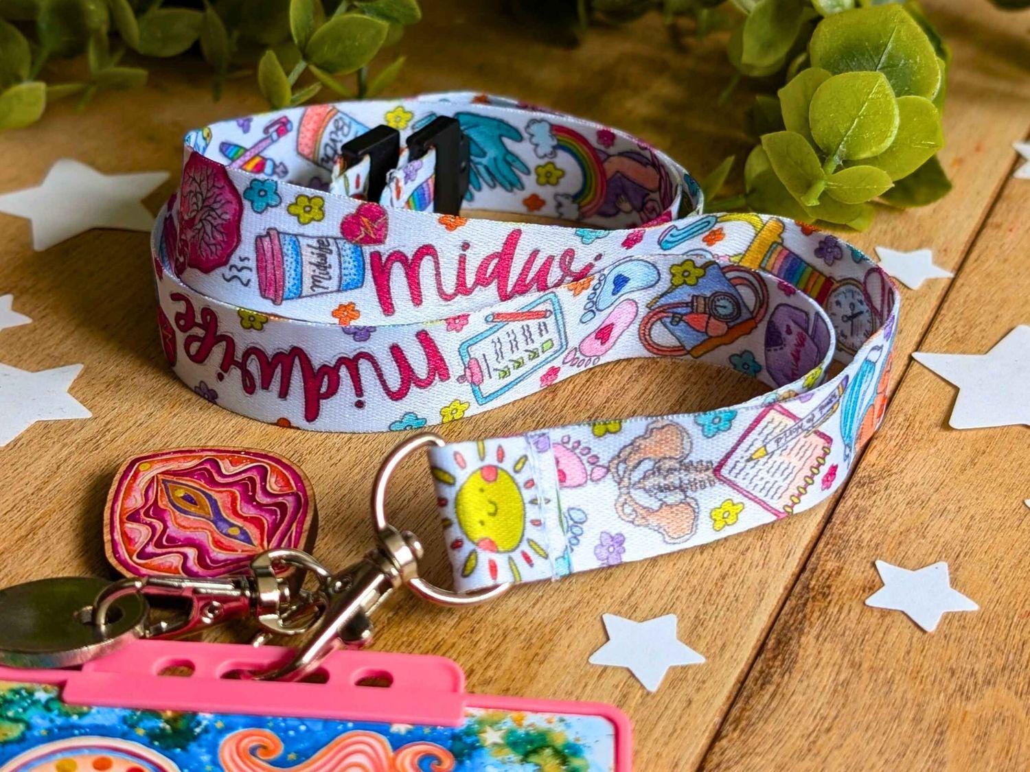 Midwife Lanyard Key Fob