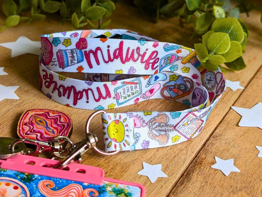 Midwife Lanyard Key Fob