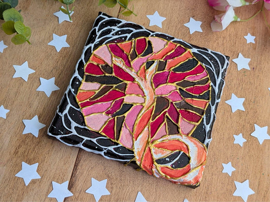 Placenta Art Canvas Painting | Midwife Thank You Gift | Student Midwife Art | Doula Wall Art | Hypnobirthing | Womb to World