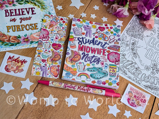 Student midwife stationery gift