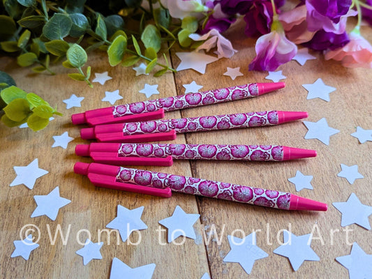 Placenta Pen Set and Bookmark | Midwifery Pen Set | Student Midwife Stationery | Doula Gift Ideas