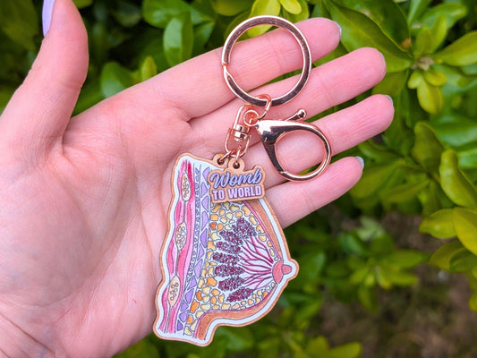 Breast Keyring | IBCLC Keychain Lactation Consultant Gift Idea | Bag Charm | Breastfeeding Supporter | Midwife Keys
