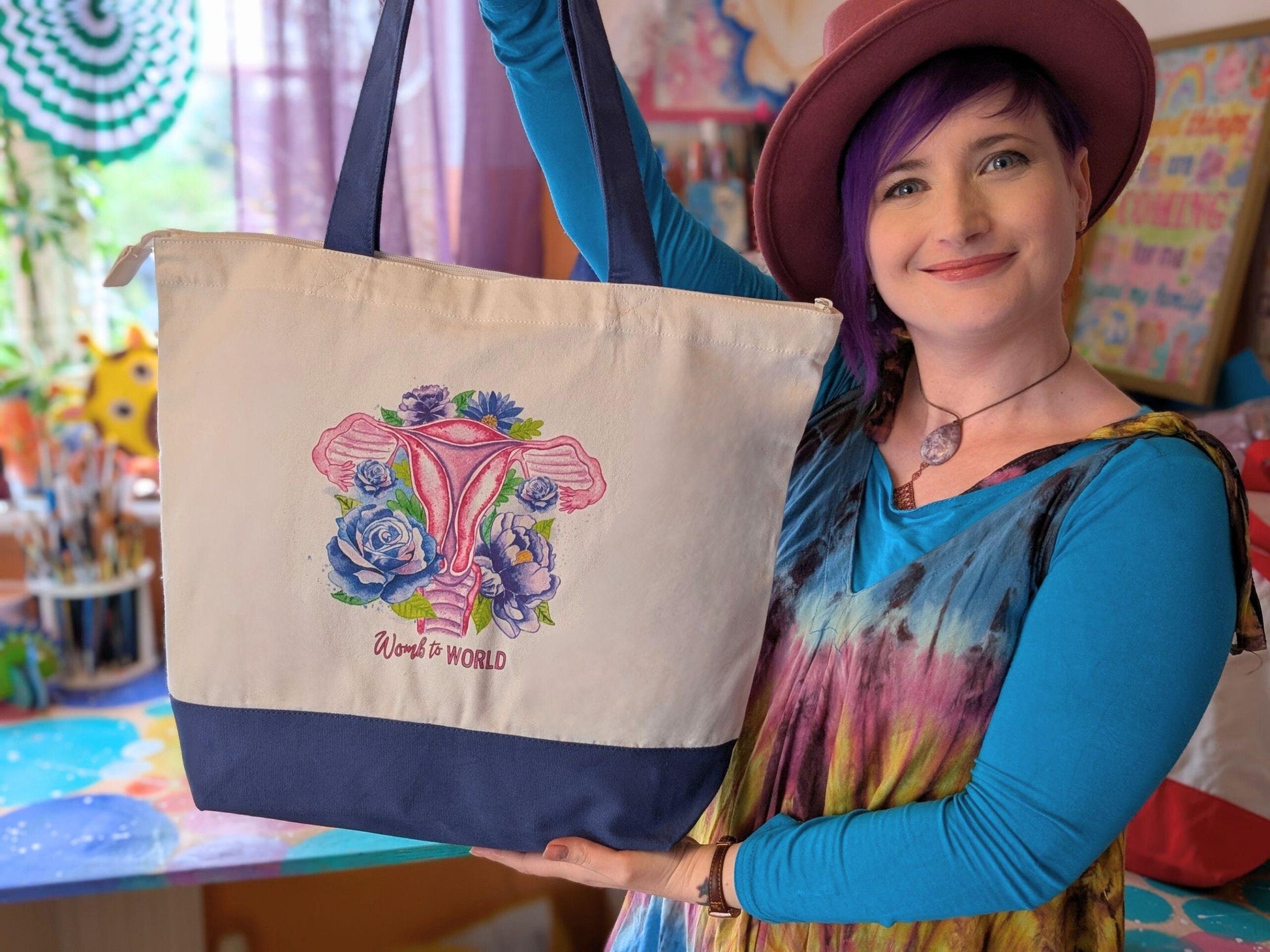 Womb Art Zipped Bag