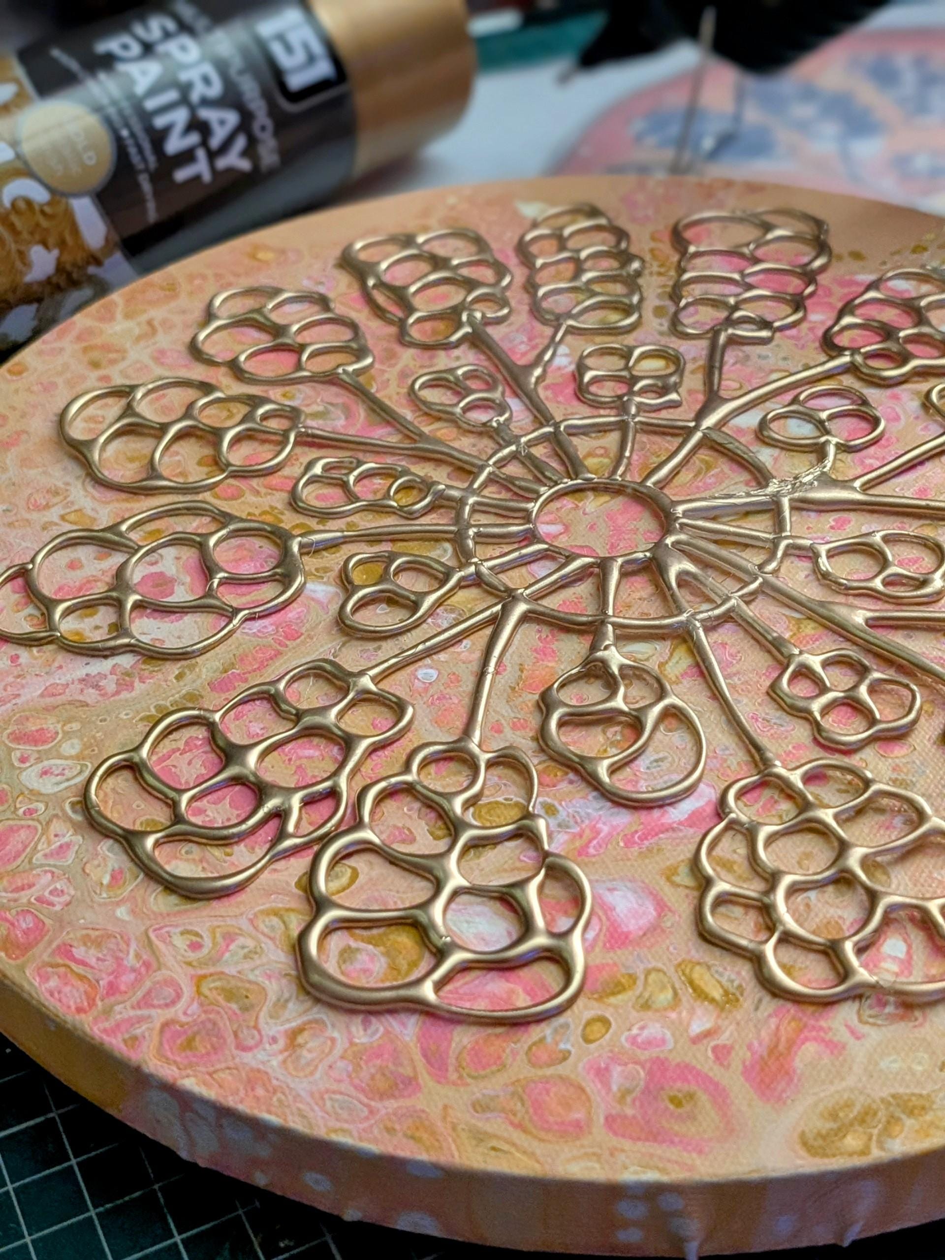 Breast Art Resin 3D Canvas Painting | Acrylic Pour Anatomy Art | Hot Glue | Divine Feminine