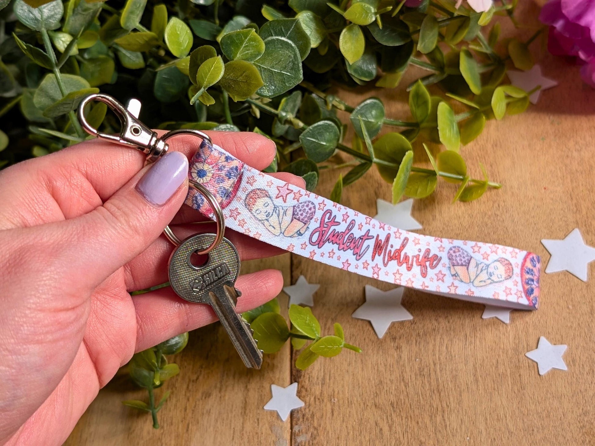 Student Midwife Key Fob Wrist Strap